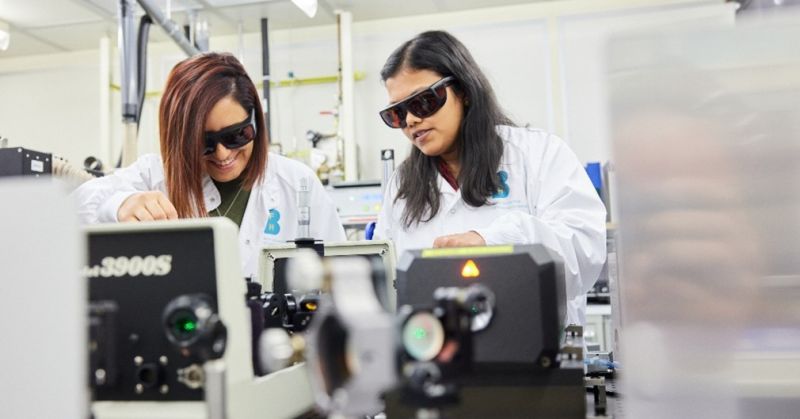 Portrait of Students in a Lab
