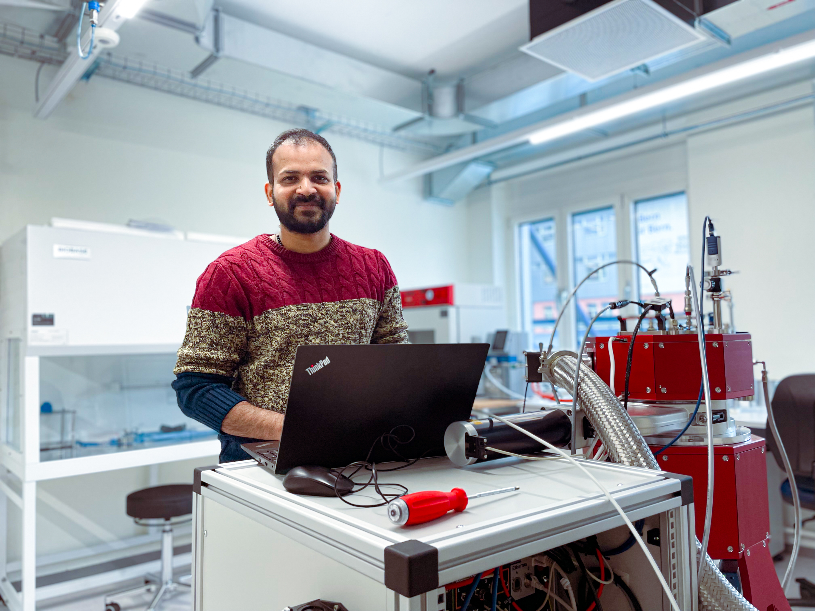 Portrait of a Student in the CE Lab
